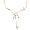 Collier femme oxyde de zirconium plaqué or Maison de la Bijouterie UW06W04Y