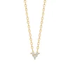 Collier femme oxyde de zirconium Maison de la Bijouterie plaqué or UW3W6W45
