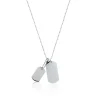 Collier femme pendentif à graver acier argent Maison de la Bijouterie 3Z04UY50