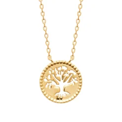Collier femme pendentif arbre de vie plaqué or Maison de la Bijouterie UYYZ4V45