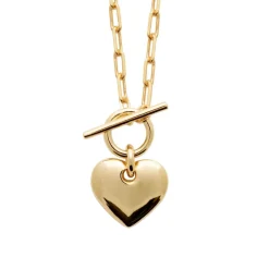 Collier femme pendentif cœur plaqué or Maison de la Bijouterie UYY04V45