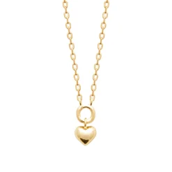 Collier femme pendentif cœur plaqué or Maison de la Bijouterie UYY0V645