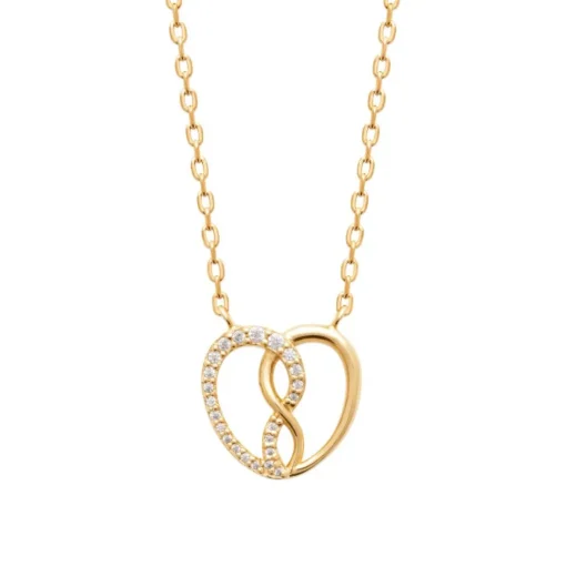 Collier femme pendentif cœur fantaisie plaqué or Maison de la Bijouterie UW3V5V45