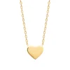 Collier femme pendentif cœur plaqué or Maison de la Bijouterie UYY00345