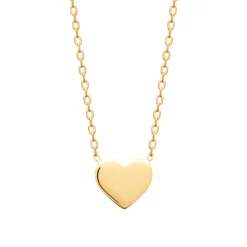 Collier femme pendentif cœur plaqué or Maison de la Bijouterie UYY00345