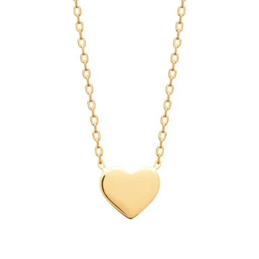 Collier femme pendentif cœur plaqué or Maison de la Bijouterie UYY00345