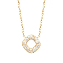 Collier femme pendentif carré plaqué or Maison de la Bijouterie UW3WVU45