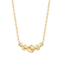 Collier femme pendentif effet martelé plaqué or Maison de la Bijouterie UYY0WU45
