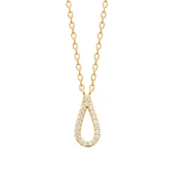 Collier femme pendentif goutte oxyde plaqué or Maison de la Bijouterie UW3V6Y45