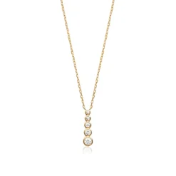 Collier femme pendentif oxyde zirconium Maison de la Bijouterie UWZWY345