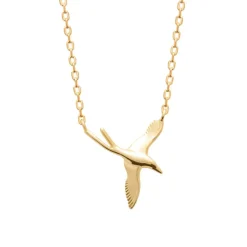 Collier femme pendentif oiseau plaqué or Maison de la Bijouterie UYY0Z645