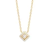 Collier femme pendentif plaqué or oxydes de zirconium Maison de la Bijouterie UW3UV345