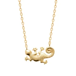 Collier femme pendentif salamandre plaqué or Maison de la Bijouterie UYY0ZY45