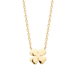 Collier femme pendentif trèfle 4 feuilles plaqué or Maison de la Bijouterie UYY00445