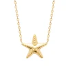 Collier femme pendentif étoile plaqué or Maison de la Bijouterie UYY0Z445