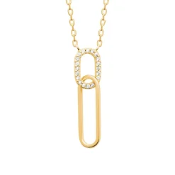 Collier femme plaqué or - UW33Y045
