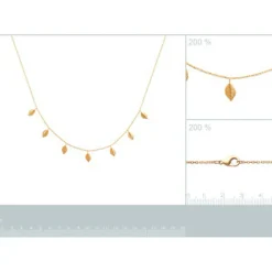 Collier femme plaqué or - UYZ53W45