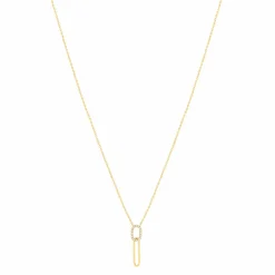 Collier femme plaqué or - UW33Y045