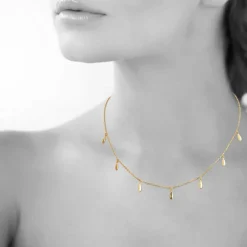 Collier femme plaqué or - UYZ4U34Y