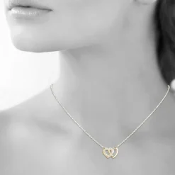 Collier femme plaqué or - UWVZ004Y