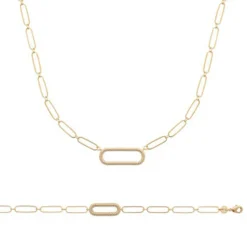 Collier femme plaqué or - UYZWU545