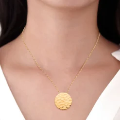 Collier femme plaqué or - UYZ60045