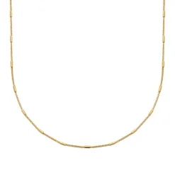 Collier femme plaqué or - YU0UW545