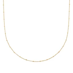 Collier femme plaqué or - YU0UW445