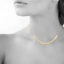 Collier femme plaqué or - YU0U0U4Y