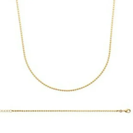 Collier femme plaqué or - YU0U5545