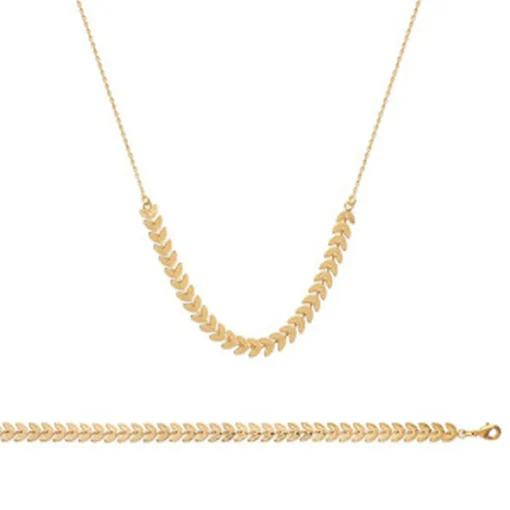 Collier femme plaqué or - YU0U0U4Y