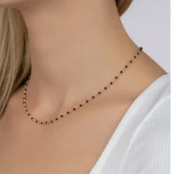 Collier femme plaqué or laque - YU0U3U45