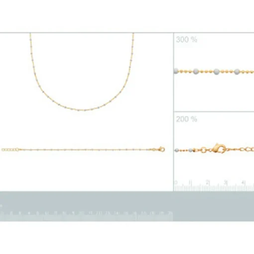 Collier femme plaqué or laque - YU0U3V45