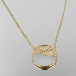 Collier femme plaqué or nacre - UW3Y0445
