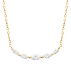 Collier femme plaqué or oxyde de zirconium Maison de la Bijouterie UW3U4V45