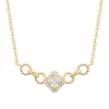 Collier femme plaqué or oxyde de zirconium Maison de la Bijouterie UW3U4445