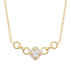 Collier femme plaqué or oxyde de zirconium Maison de la Bijouterie UW3U4445