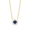 Collier femme plaqué or oxyde et pierre bleue Maison de la Bijouterie UW3UVZ45