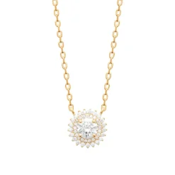 Collier femme plaqué or oxydes de zirconium Maison de la Bijouterie UW3UV045