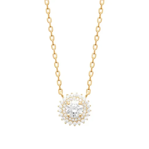 Collier femme plaqué or oxydes de zirconium Maison de la Bijouterie UW3UV045