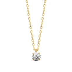 Collier Femme plaqué or oxyde de zirconium 5mm Maison de la Bijouterie UW30W545