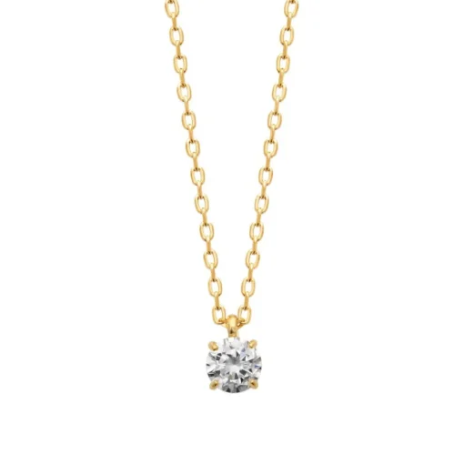 Collier Femme plaqué or oxyde de zirconium 5mm Maison de la Bijouterie UW30W545