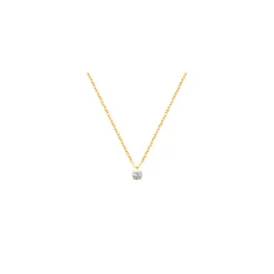 Collier Femme plaqué or oxyde de zirconium 4mm Maison de la Bijouterie UW30W445