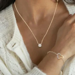 Collier Femme plaqué or oxyde zyrconium 6,5 mm Maison de la Bijouterie UWZ00Y45