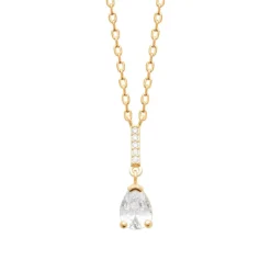 Collier femme plaqué or pendentif oxyde Maison de la Bijouterie UW3UWW45