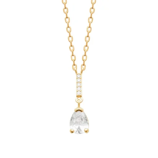 Collier femme plaqué or pendentif oxyde Maison de la Bijouterie UW3UWW45