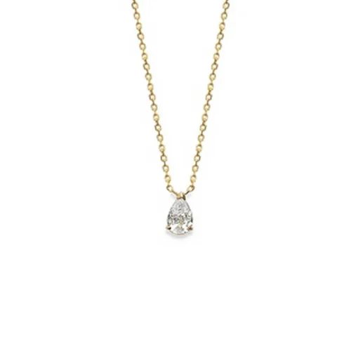 Collier Femme plaqué or pendentif goutte Maison de la Bijouterie UWZ00345