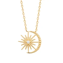 Collier femme plaqué or pendentif fantaisie Maison de la Bijouterie UW3U5U45
