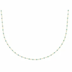 Collier femme plaqué or perle miyuki - YU0U6U45