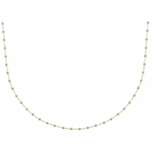 Collier femme plaqué or perle miyuki - YU0U6U45